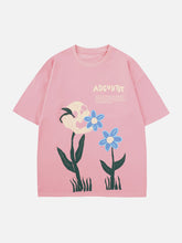 T-Shirt mit Blumen-Print